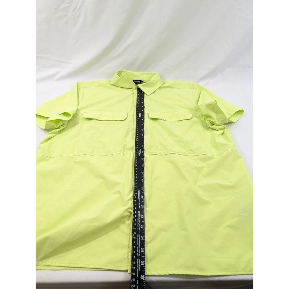 The North Face Men's XL Sniktau Short Sleeve Shirt High‎ Vis Neon Green Vented